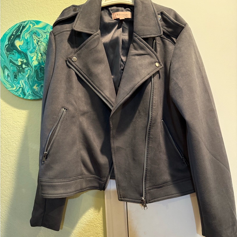 Women's Philosophy size L Gray Jacket